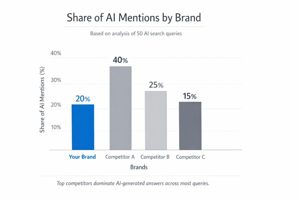 Share of Mention in AI Visibility