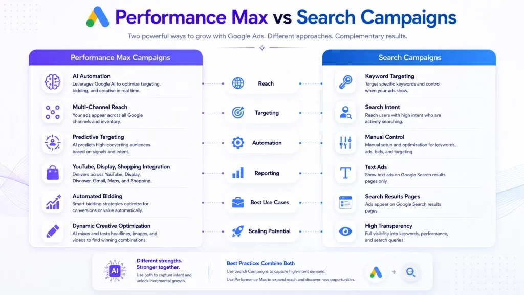 PMax vs Search Campaigns: Which Is Better?